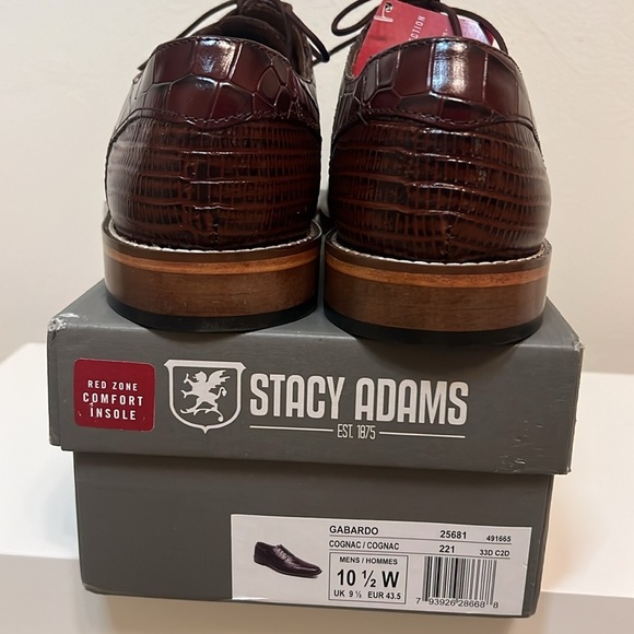 Stacy Adams Gabardo Bike Toe Oxford 10.5 - Picture 6 of 6